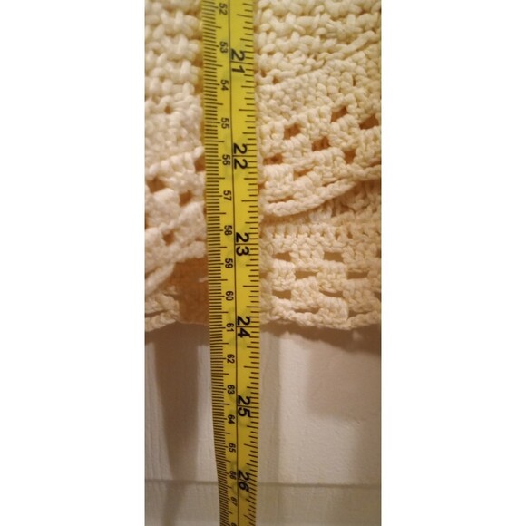 Ann Taylor Ivory loose knit open front cardigan - Picture 8 of 9